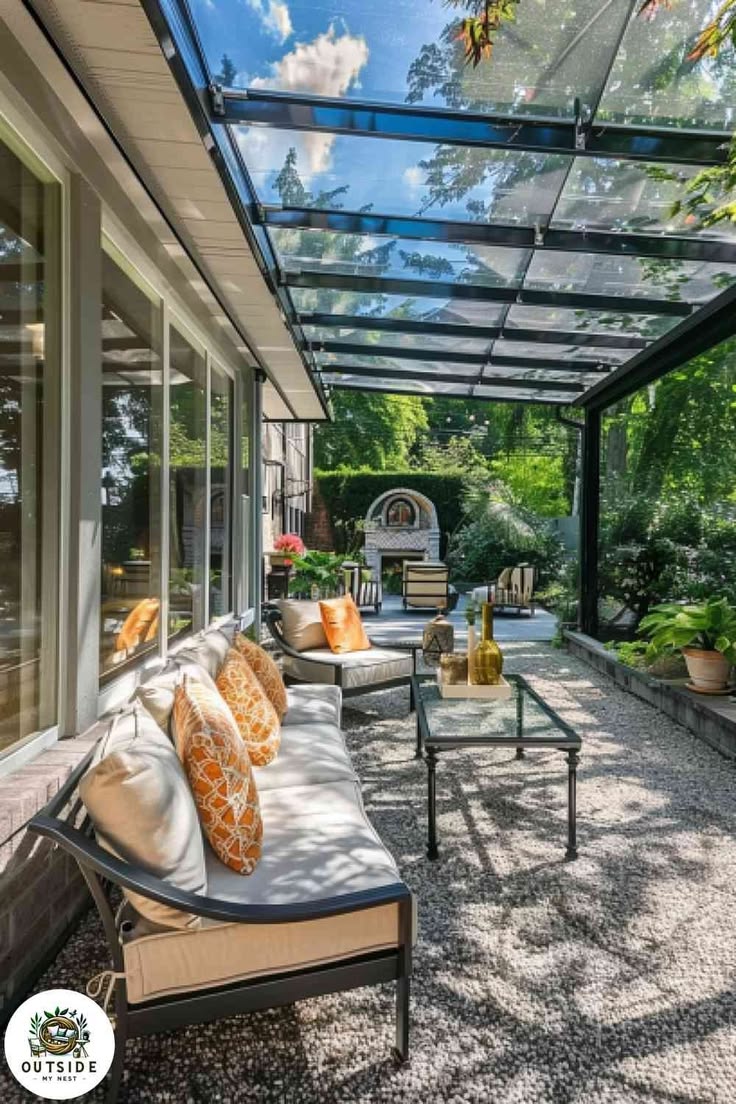 glass pergola
